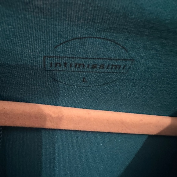 Nwt intimissimi silk and modal top short sleeve L large spray blue Italy - Picture 3 of 15